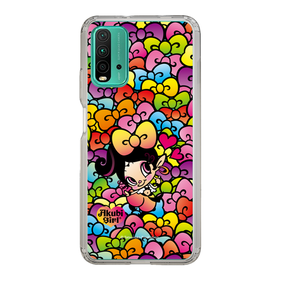 スリムプロテクションケース［ アクビガール - リボン ］