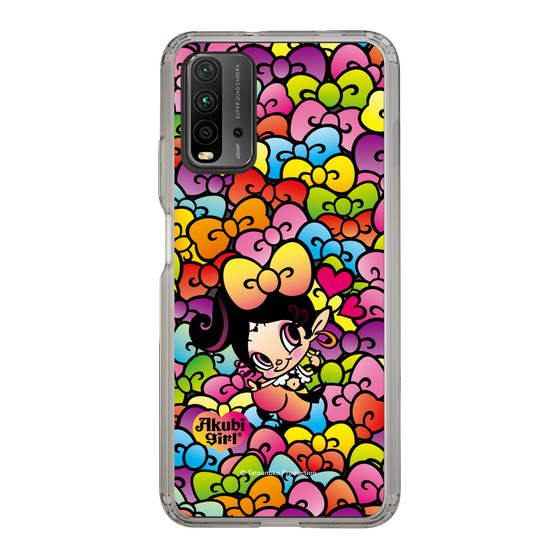 スリムプロテクションケース［ アクビガール - リボン ］