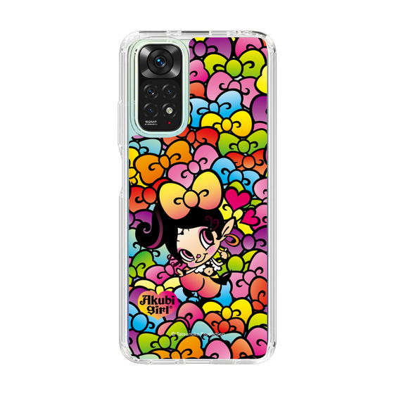 スリムプロテクションケース［ アクビガール - リボン ］