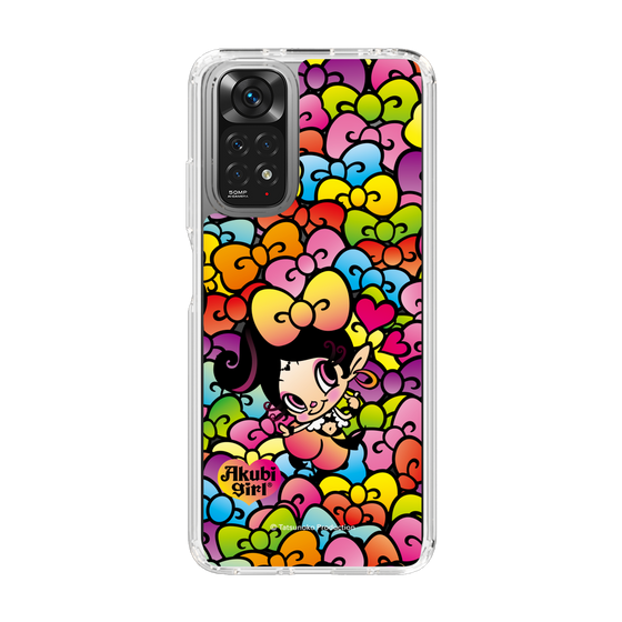 スリムプロテクションケース［ アクビガール - リボン ］