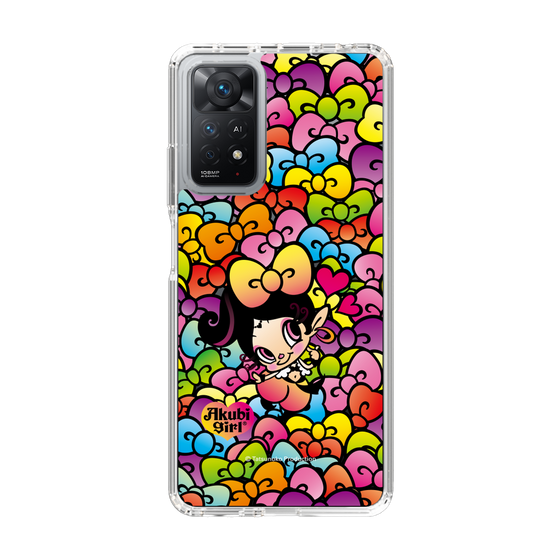 スリムプロテクションケース［ アクビガール - リボン ］