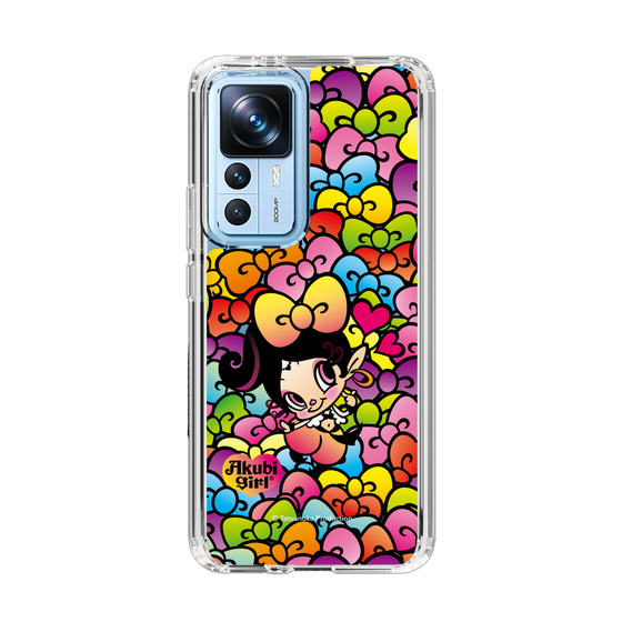 スリムプロテクションケース［ アクビガール - リボン ］
