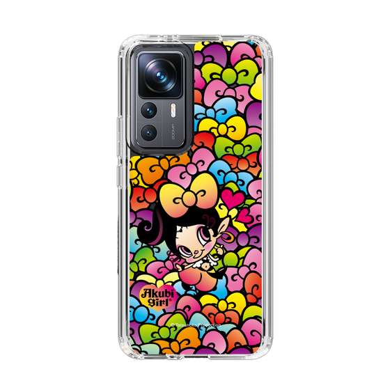 スリムプロテクションケース［ アクビガール - リボン ］