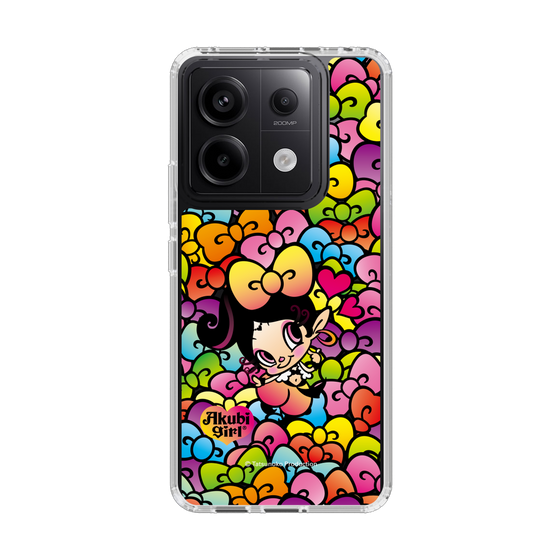 スリムプロテクションケース［ アクビガール - リボン ］