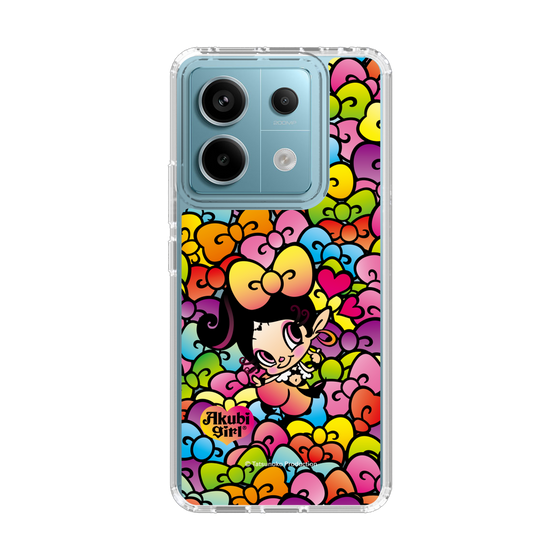 スリムプロテクションケース［ アクビガール - リボン ］