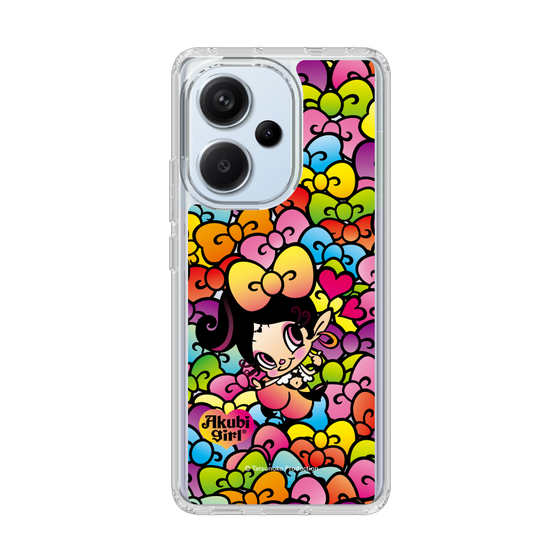 スリムプロテクションケース［ アクビガール - リボン ］