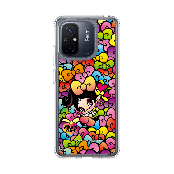 スリムプロテクションケース［ アクビガール - リボン ］