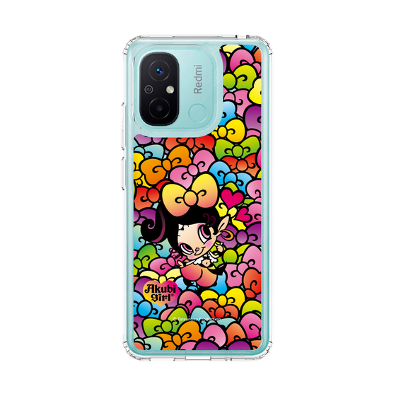 スリムプロテクションケース［ アクビガール - リボン ］