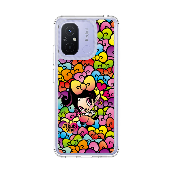 スリムプロテクションケース［ アクビガール - リボン ］
