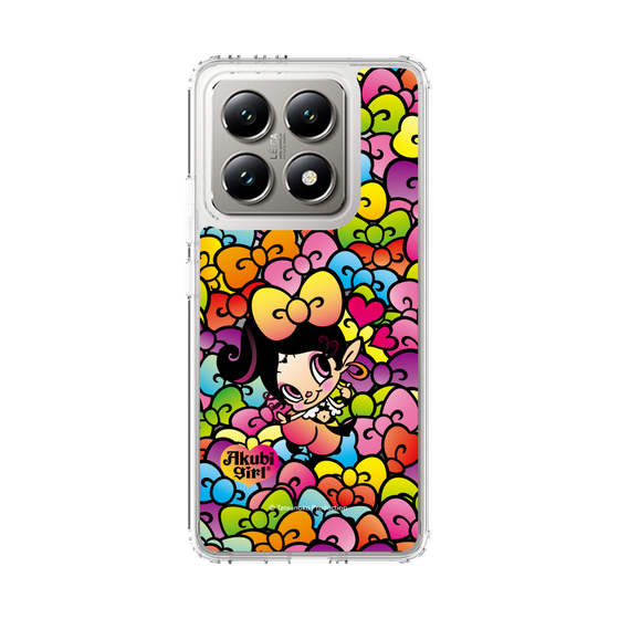 スリムプロテクションケース［ アクビガール - リボン ］