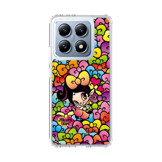 スリムプロテクションケース［ アクビガール - リボン ］