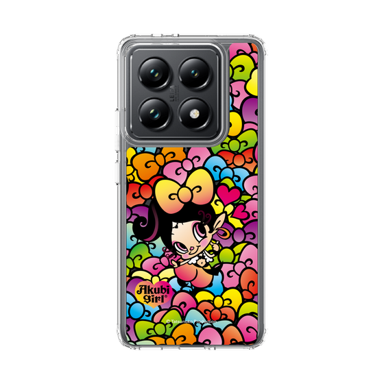 スリムプロテクションケース［ アクビガール - リボン ］