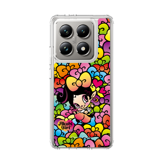 スリムプロテクションケース［ アクビガール - リボン ］