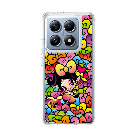 スリムプロテクションケース［ アクビガール - リボン ］