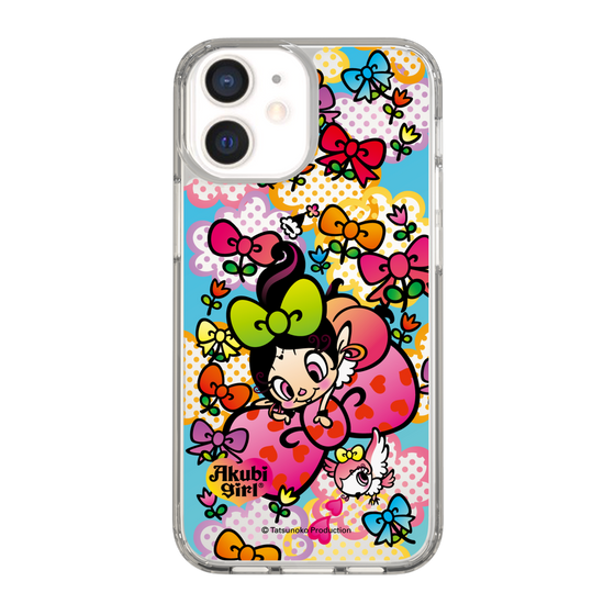 スリムプロテクションケース［ アクビガール - フラワーリボン ］