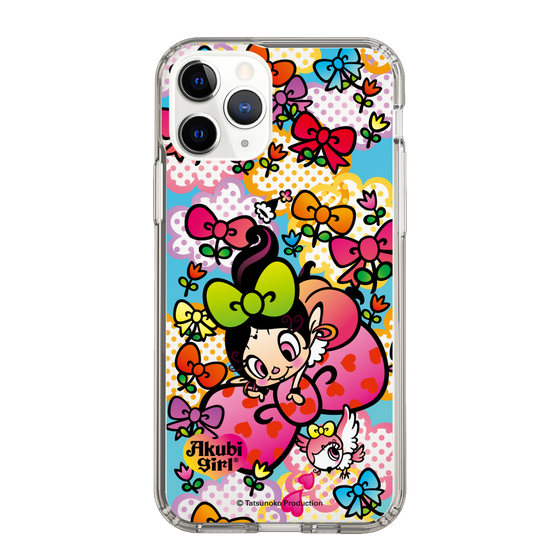 スリムプロテクションケース［ アクビガール - フラワーリボン ］