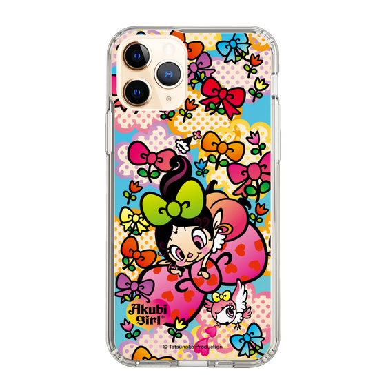 スリムプロテクションケース［ アクビガール - フラワーリボン ］