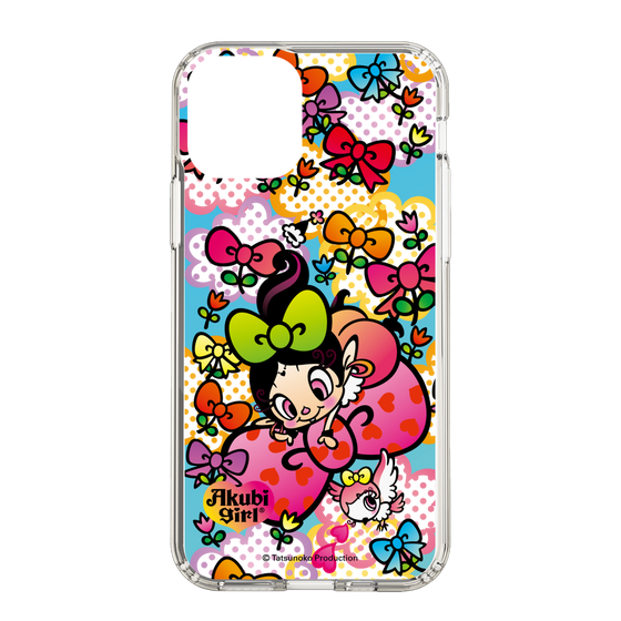 スリムプロテクションケース［ アクビガール - フラワーリボン ］