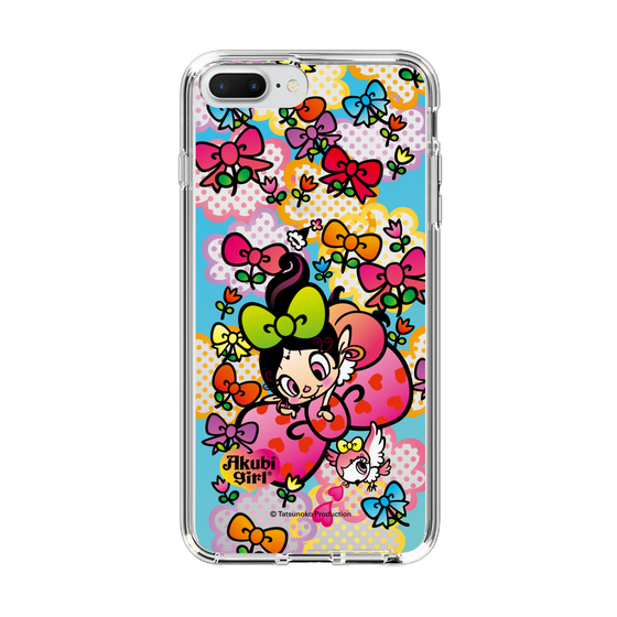 スリムプロテクションケース［ アクビガール - フラワーリボン ］