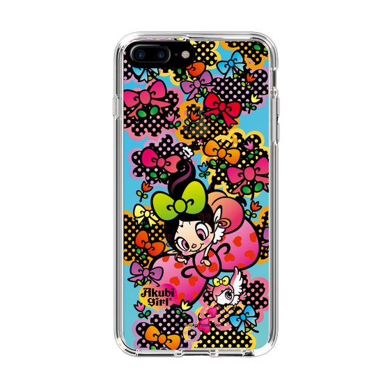 スリムプロテクションケース［ アクビガール - フラワーリボン ］