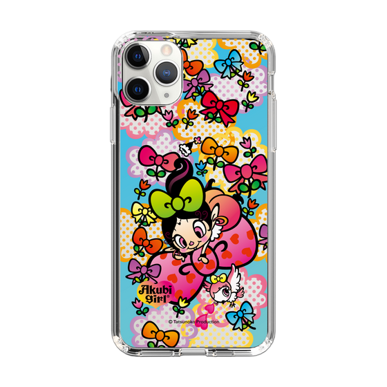 スリムプロテクションケース［ アクビガール - フラワーリボン ］