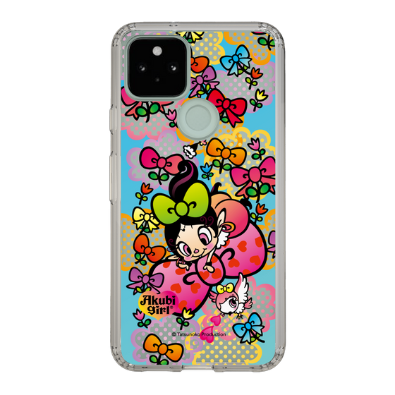スリムプロテクションケース［ アクビガール - フラワーリボン ］