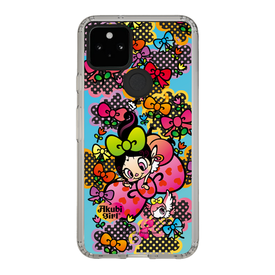 スリムプロテクションケース［ アクビガール - フラワーリボン ］