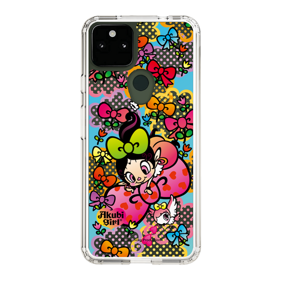 スリムプロテクションケース［ アクビガール - フラワーリボン ］
