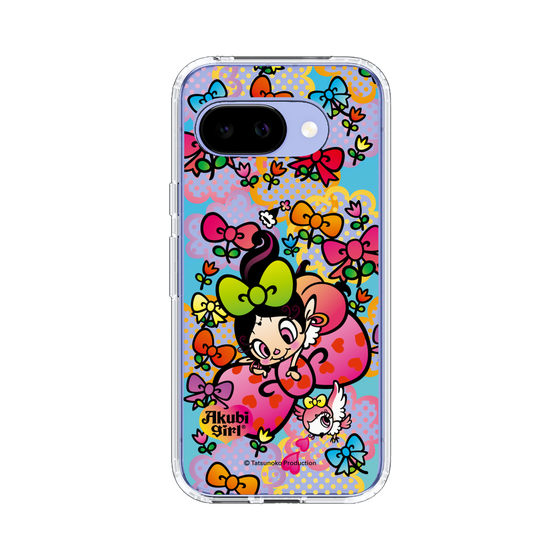 スリムプロテクションケース［ アクビガール - フラワーリボン ］