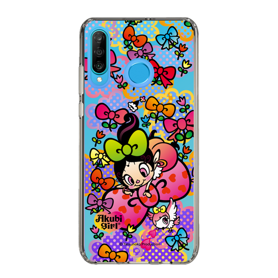 スリムプロテクションケース［ アクビガール - フラワーリボン ］