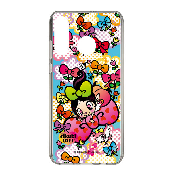 スリムプロテクションケース［ アクビガール - フラワーリボン ］
