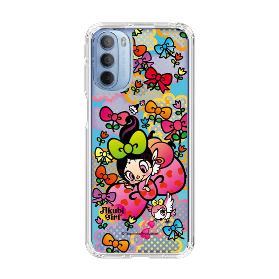 スリムプロテクションケース［ アクビガール - フラワーリボン ］