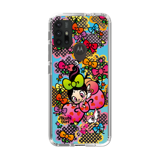 スリムプロテクションケース［ アクビガール - フラワーリボン ］