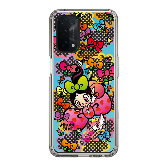 スリムプロテクションケース［ アクビガール - フラワーリボン ］