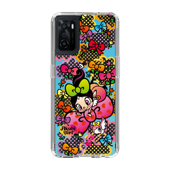 スリムプロテクションケース［ アクビガール - フラワーリボン ］