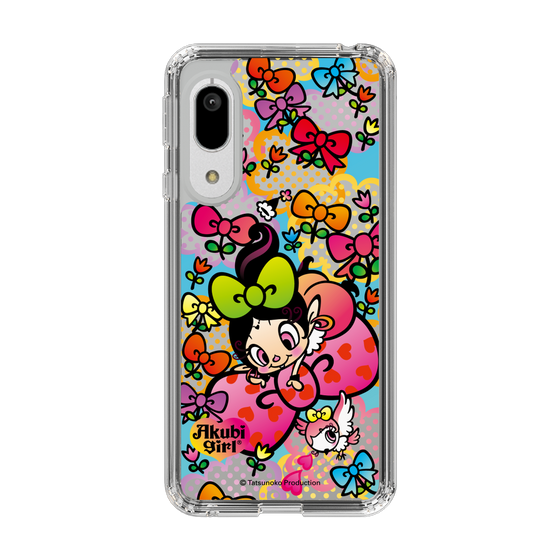 スリムプロテクションケース［ アクビガール - フラワーリボン ］