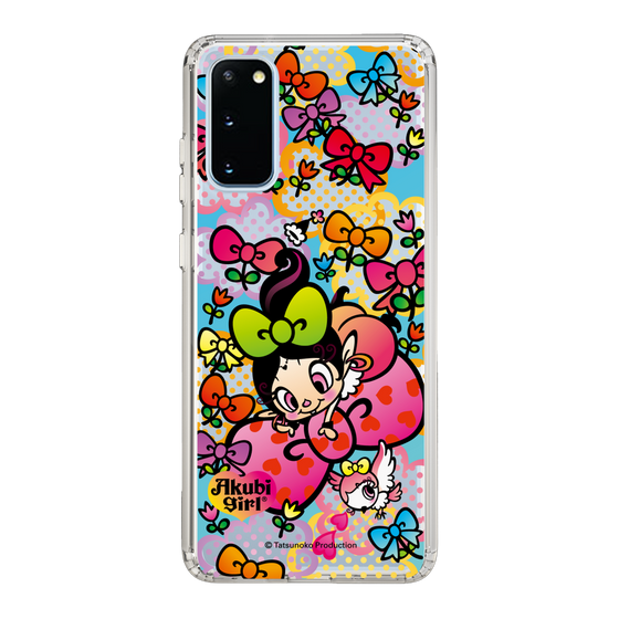 スリムプロテクションケース［ アクビガール - フラワーリボン ］