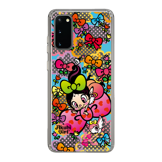 スリムプロテクションケース［ アクビガール - フラワーリボン ］