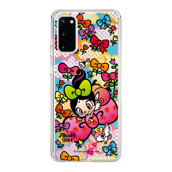 スリムプロテクションケース［ アクビガール - フラワーリボン ］