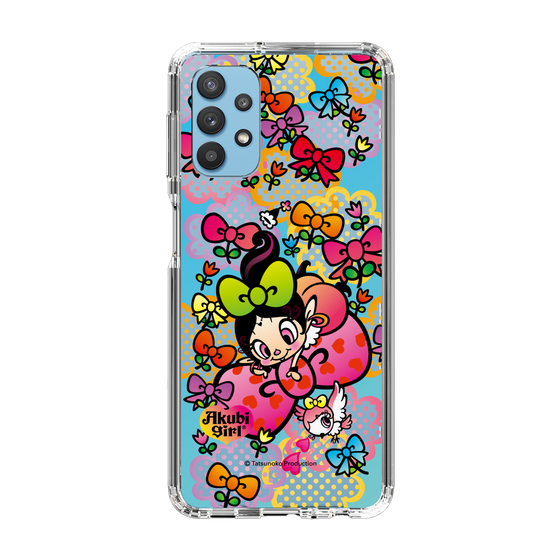 スリムプロテクションケース［ アクビガール - フラワーリボン ］