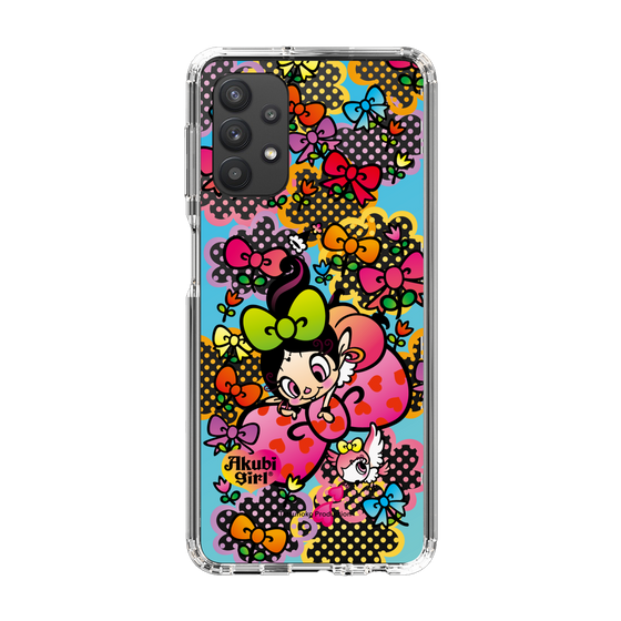 スリムプロテクションケース［ アクビガール - フラワーリボン ］
