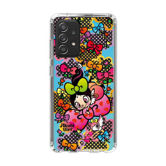 スリムプロテクションケース［ アクビガール - フラワーリボン ］