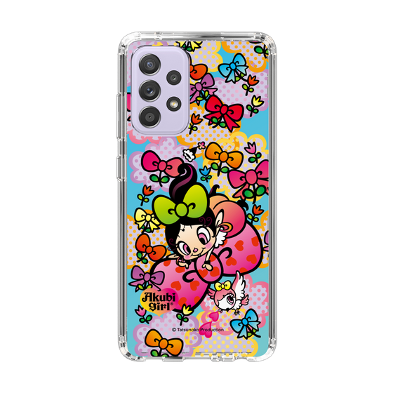 スリムプロテクションケース［ アクビガール - フラワーリボン ］