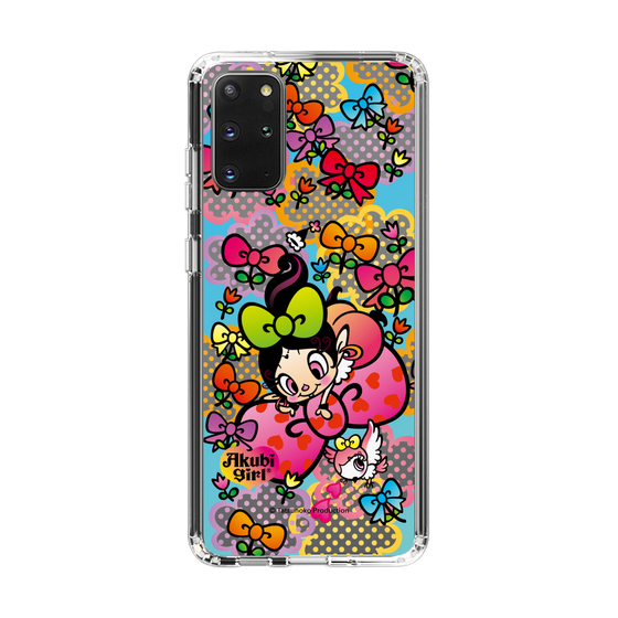 スリムプロテクションケース［ アクビガール - フラワーリボン ］