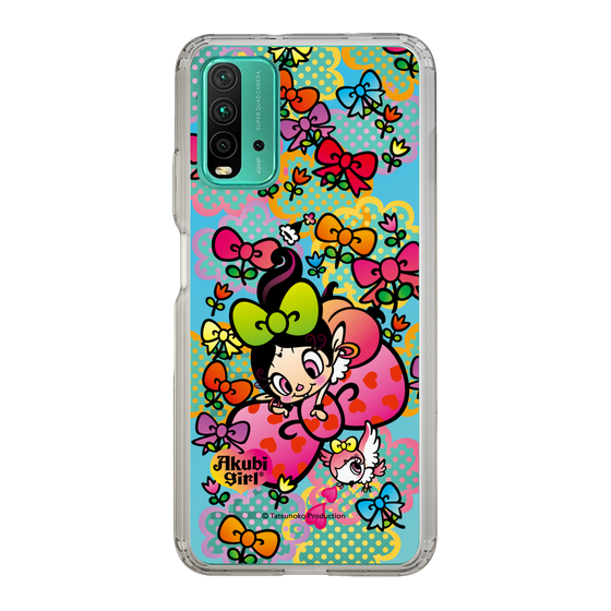 スリムプロテクションケース［ アクビガール - フラワーリボン ］