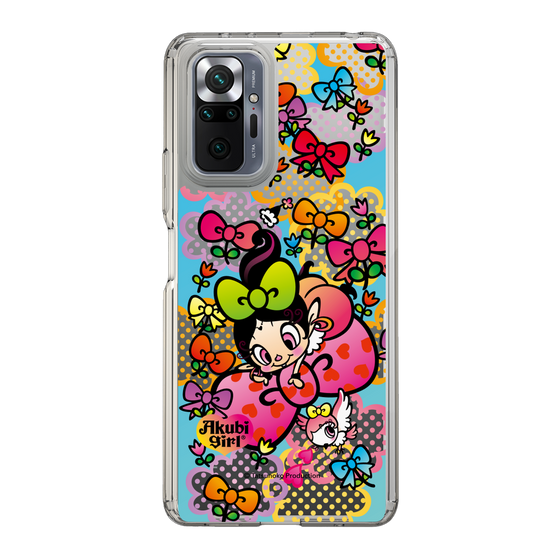 スリムプロテクションケース［ アクビガール - フラワーリボン ］