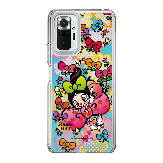 スリムプロテクションケース［ アクビガール - フラワーリボン ］