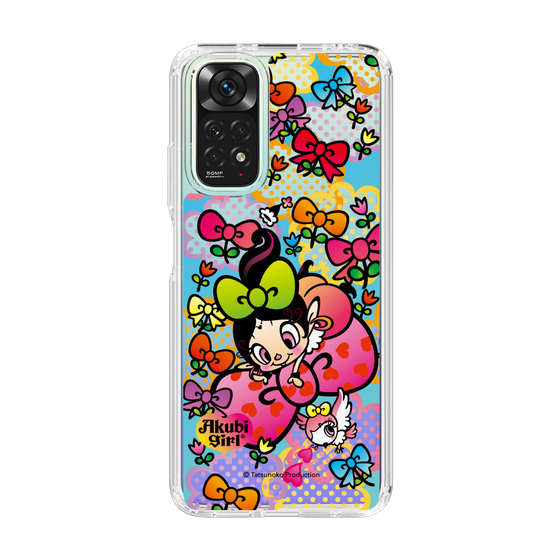 スリムプロテクションケース［ アクビガール - フラワーリボン ］