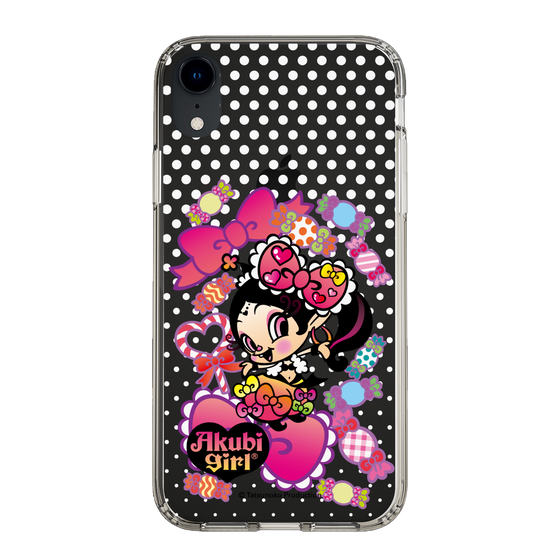 スリムプロテクションケース［ アクビガール - キャンディーリボン ］