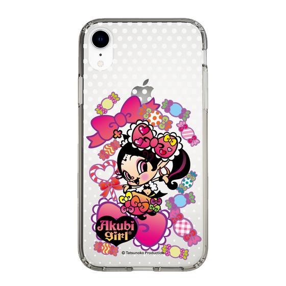 スリムプロテクションケース［ アクビガール - キャンディーリボン ］